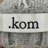 ドットコム .KOM ファー付き ダブルジップ クロップド ケーブルニットパーカー レディース