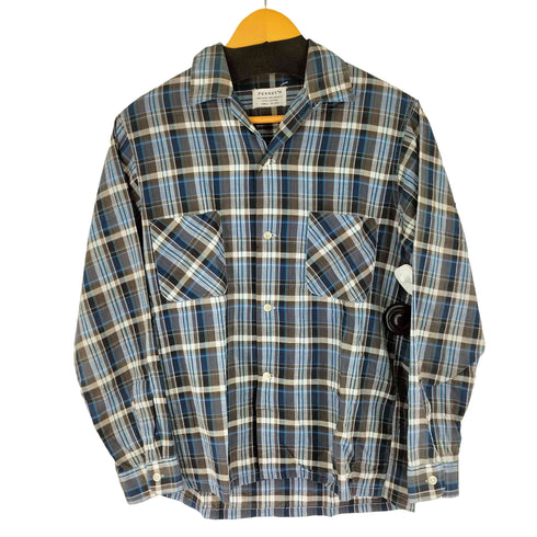 ペニーズ PENNEYS 60S L/S チェック 開襟 シャツ ボックス メンズ 14 1/2