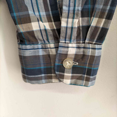 ペニーズ PENNEYS 60S L/S チェック 開襟 シャツ ボックス メンズ 14 1/2