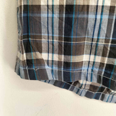 ペニーズ PENNEYS 60S L/S チェック 開襟 シャツ ボックス メンズ 14 1/2