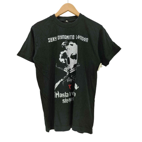 SEXY DYNAMITE LONDON スカル マシンガン Hasta la victoria siempre メッセージ プリント Tシャツ Y2K メンズ JPN:M