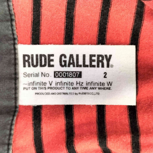 ルードギャラリー RUDE GALLERY ボーダー 比翼 ポロシャツ メンズ JPN:2