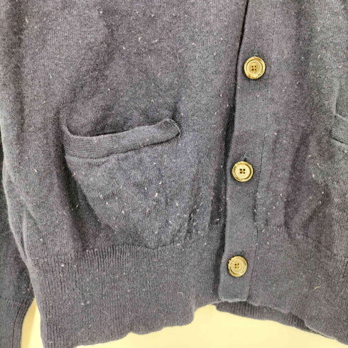 ポロラルフローレン POLO RALPH LAUREN 現行タグ ポニー無し 羊革エルボーパッチ ウール カーディガン メンズ import:M