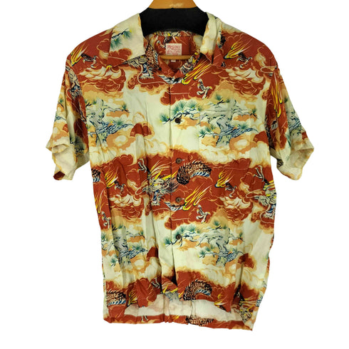 GUMU HAWAIIAN 和柄 アロハシャツ メンズ JPN:M