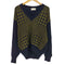 ピエールカルダン pierre cardin 総柄 切替 ウール Vネックニット メンズ import:L