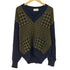 ピエールカルダン pierre cardin 総柄 切替 ウール Vネックニット メンズ import:L