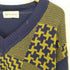 ピエールカルダン pierre cardin 総柄 切替 ウール Vネックニット メンズ import:L