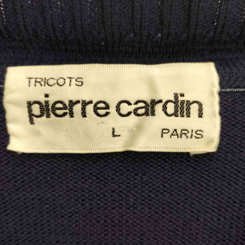 ピエールカルダン pierre cardin 総柄 切替 ウール Vネックニット メンズ import:L