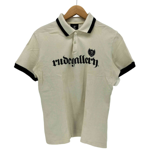 ルードギャラリー RUDE GALLERY オールドイングリッシュ ロゴ プリント ポロシャツ メンズ JPN:M