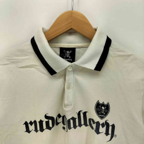 ルードギャラリー RUDE GALLERY オールドイングリッシュ ロゴ プリント ポロシャツ メンズ JPN:M