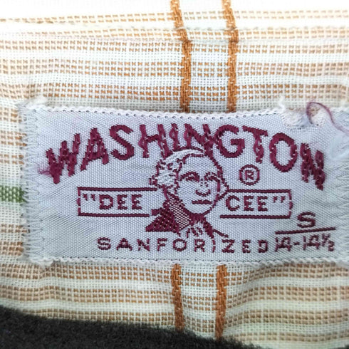 WASHINGTON DEE CEE 50S ボックス S/S チェック 開襟 シャツ メンズ 14 1/2