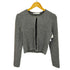 ザラ ZARA メタリック ニット スパンコール オープン カーディガン レディース import:S