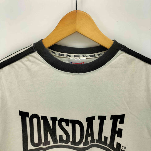 ロンズデール LONSDALE ロゴプリント リンガーTシャツ メンズ import:S