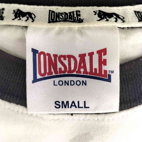 ロンズデール LONSDALE ロゴプリント リンガーTシャツ メンズ import:S