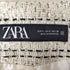 ザラ ZARA ツイード ノーカラー ジャケット レディース import:S