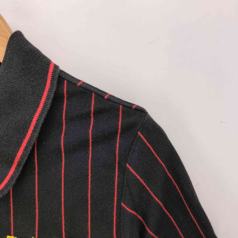 ロンズデール LONSDALE ストライプ ロゴ刺繍 ポロシャツ メンズ import:L