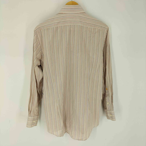 ランバン LANVIN ストライプ ボタンダウン コットンシャツ メンズ JPN:48