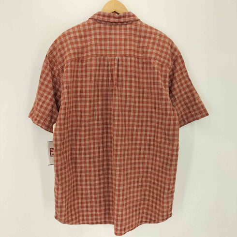 エディーバウアー Eddie Bauer 00s リネンコットン チェックシャツ メンズ XL