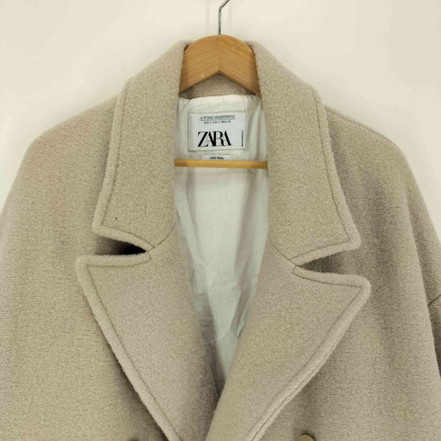 ザラ ZARA WOOL BLEND LONG COAT ウールブレンド ロングコート メンズ import:L