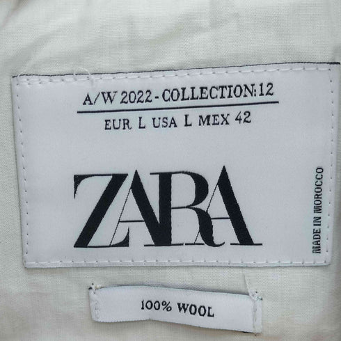 ザラ ZARA WOOL BLEND LONG COAT ウールブレンド ロングコート メンズ import:L