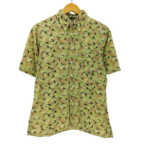 アベイシングエイプ A BATHING APE 90S 初期 OLD ユニオンジャック タグ ABC CAMO カモ 迷彩 S/S シャツ メンズ JPN:M