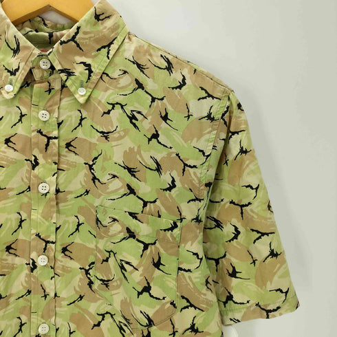 アベイシングエイプ A BATHING APE 90S 初期 OLD ユニオンジャック タグ ABC CAMO カモ 迷彩 S/S シャツ メンズ JPN:M
