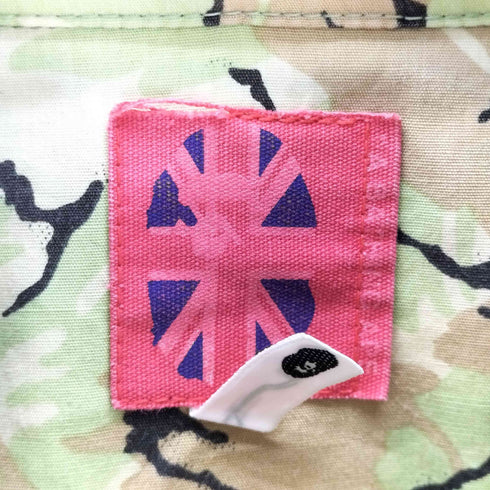 アベイシングエイプ A BATHING APE 90S 初期 OLD ユニオンジャック タグ ABC CAMO カモ 迷彩 S/S シャツ メンズ JPN:M