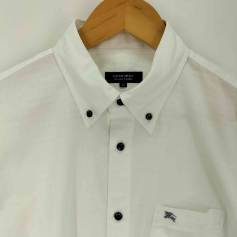 バーバリーブラックレーベル BURBERRY BLACK LABEL 千鳥格子 ボタンダウン コットンシャツ メンズ US:40