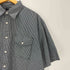 ギャップ Gap 90-00S 紺タグ OLD S/S チェック ボックス シャツ メンズ import:L