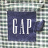 ギャップ Gap 90-00S 紺タグ OLD S/S チェック ボックス シャツ メンズ import:L