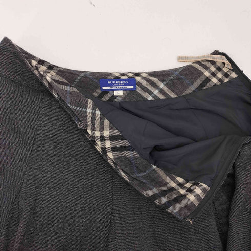 バーバリーブルーレーベル BURBERRY BLUE LABEL ウール アンゴラ フレアスカート レディース JPN:36