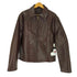 ザラ ZARA EMBOSSED FAUX LEATHER JACKET メンズ import:L