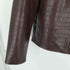 ザラ ZARA EMBOSSED FAUX LEATHER JACKET メンズ import:L