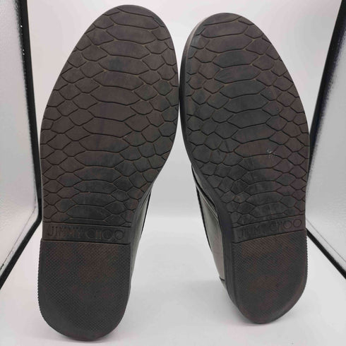 ジミーチュウ JIMMY CHOO MADE IN ITALY イタリア製 星 スター スタッズ 型押し ダイヤモンド スリッポン スニーカー メンズ EUR:42