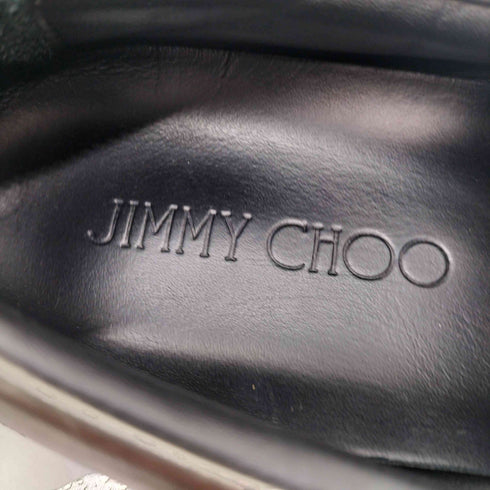 ジミーチュウ JIMMY CHOO MADE IN ITALY イタリア製 星 スター スタッズ 型押し ダイヤモンド スリッポン スニーカー メンズ EUR:42