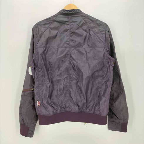 ロンズデール LONSDALE 裏地メッシュ ナイロン ライダースジャケット メンズ import:L