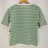 ラコステ LACOSTE UVカット 吸水速乾 ウォッシャブル COOLMAX クールマックス ボーダーニット半袖Tシャツ レディース JPN:36