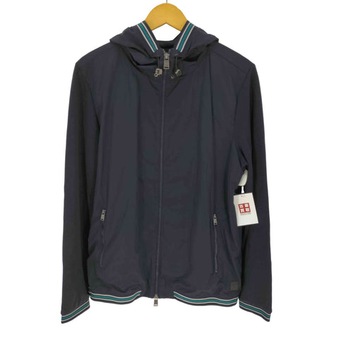 ヒューゴボス HUGO BOSS SLIM FIT ナイロン切替 フーデッドジャケット メンズ L