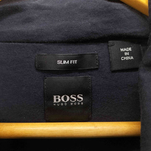 ヒューゴボス HUGO BOSS SLIM FIT ナイロン切替 フーデッドジャケット メンズ L