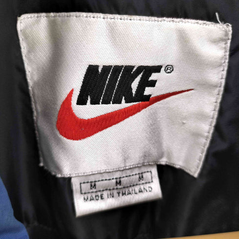 ナイキ NIKE 90-00S 白タグ スウッシュ刺繍 裏地メッシュ ナイロン ジャケット メンズ import:M
