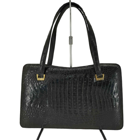 CROCODILE SKIN クロコダイルレザーハンドバッグ レディース