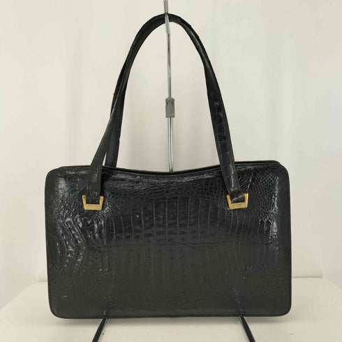 CROCODILE SKIN クロコダイルレザーハンドバッグ レディース