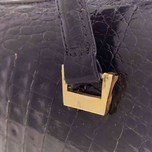 CROCODILE SKIN クロコダイルレザーハンドバッグ レディース