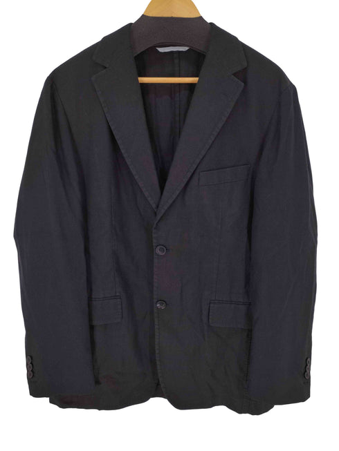 ヒューゴボス HUGO BOSS リネン混 2B テーラードジャケット メンズ 48