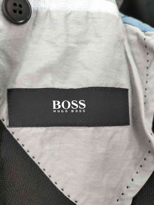 ヒューゴボス HUGO BOSS リネン混 2B テーラードジャケット メンズ 48