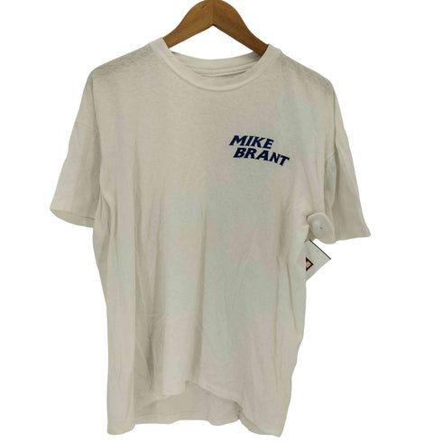 シングルステッチ フロントプリントクルーネックTシャツ メンズ