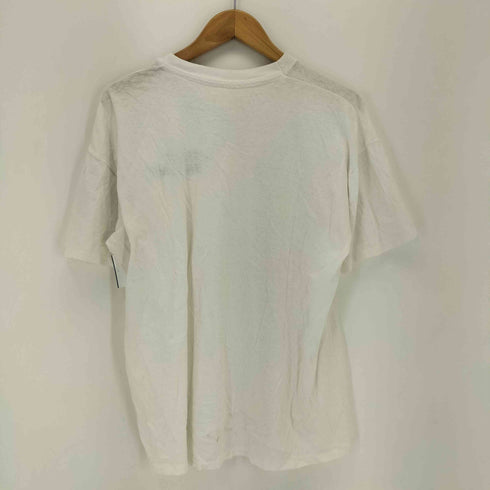 シングルステッチ フロントプリントクルーネックTシャツ メンズ