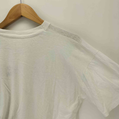 シングルステッチ フロントプリントクルーネックTシャツ メンズ