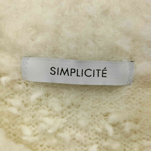 シンプリシテェ SIMPLICITE インターシャニットプルオーバーニット レディース