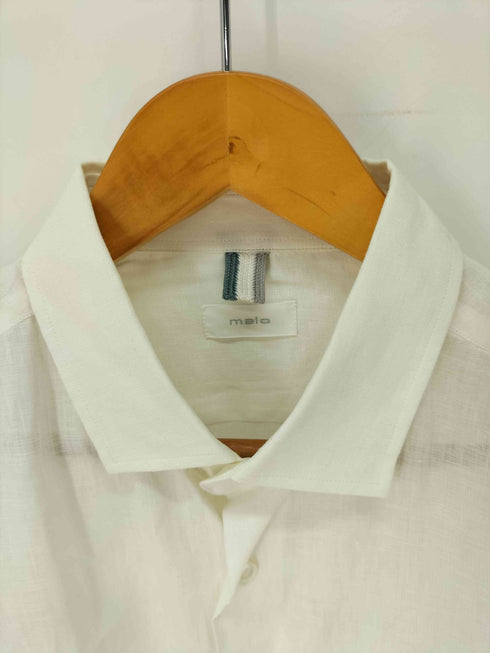 マーロ malo イタリア製 L/S リネンシャツ メンズ 41